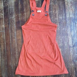 Burnt orange shift dress